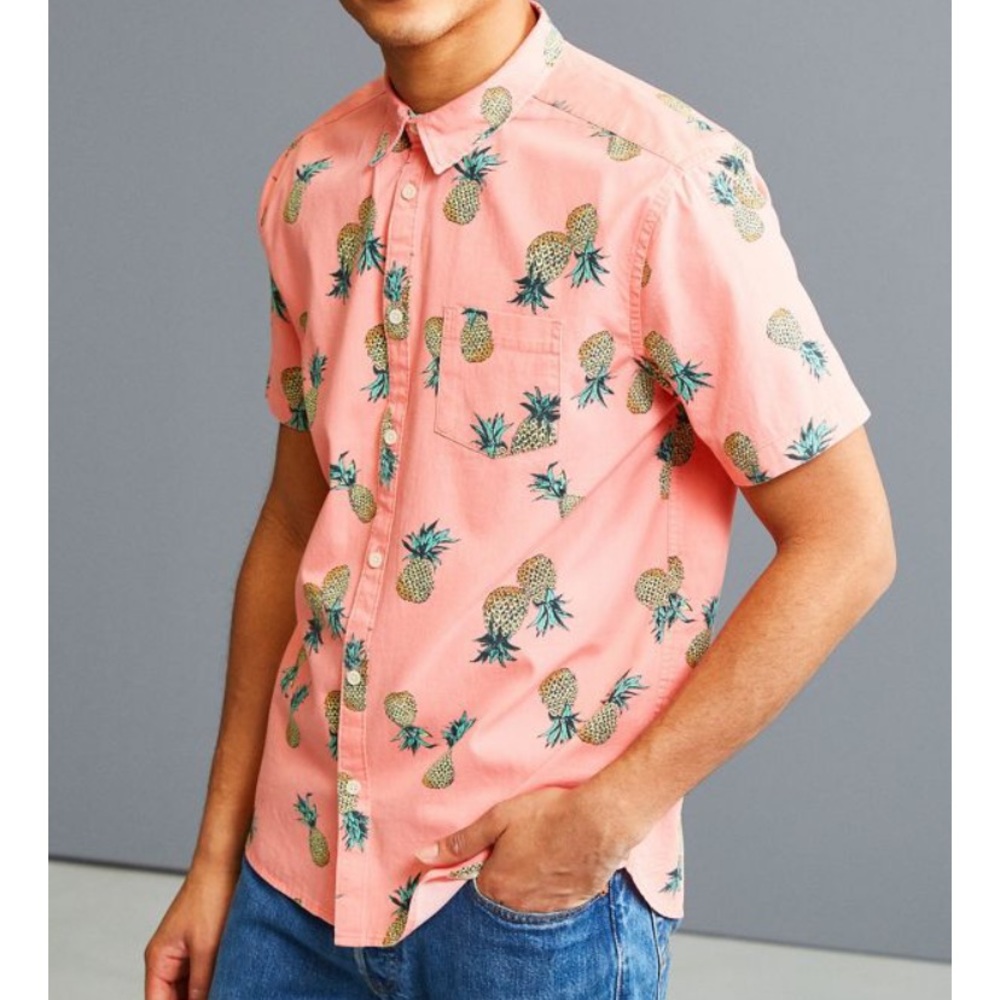 Urban Outfitters Large Pink w/ Pineapples Shirt